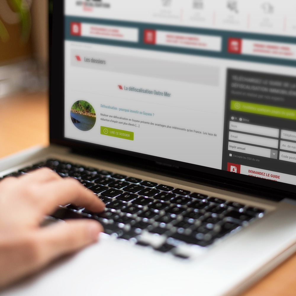 création site internet defiscalisation immo
