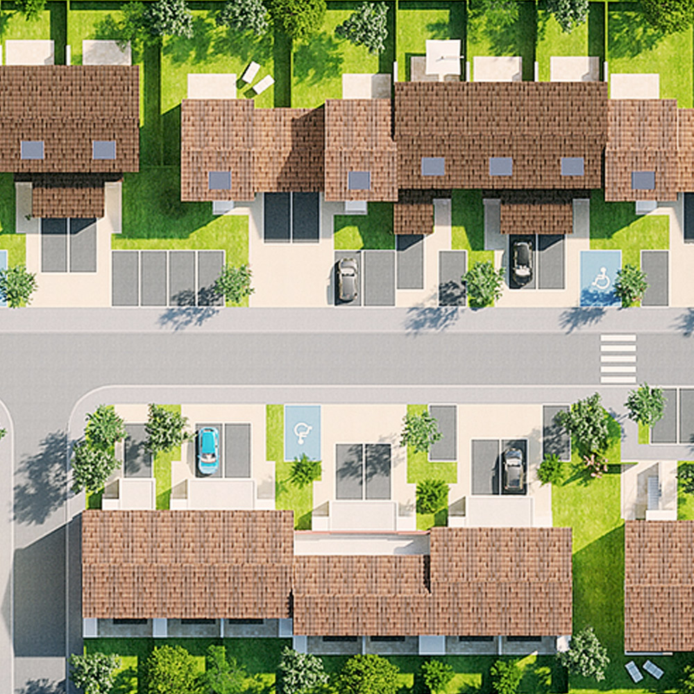 création illustration 3D résidence sporting green avenue