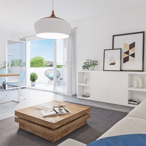 Création perspective 3D appartement - résidence Cita 2